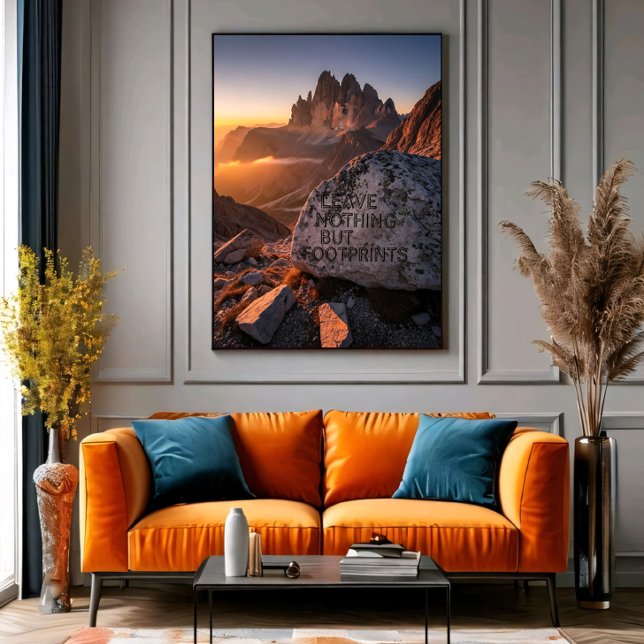 Poster Leave Nothing But Footprints (Créateur téléchargé)