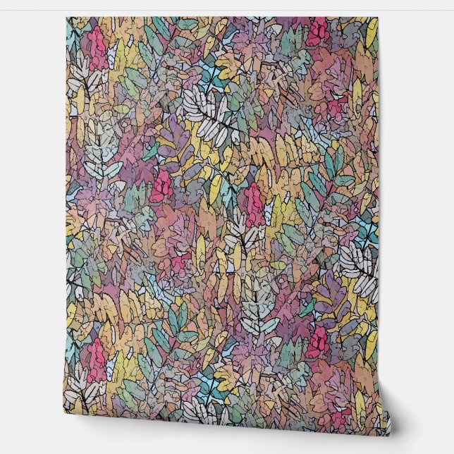 Poster Leaves Wallpaper (Unrolling)