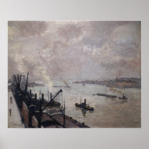 Poster Lebourg - Le port à Anvers