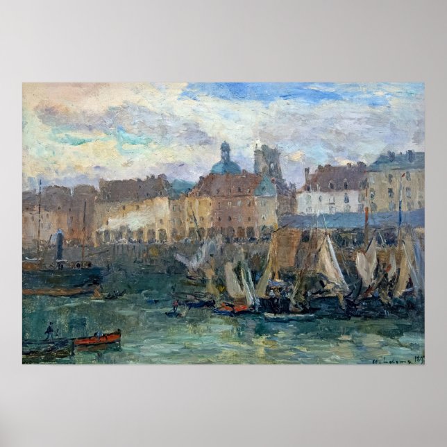 Poster Lebourg - Port De Dieppe 1893 (Devant)