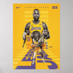 Poster lebron james, nba, basket-ball, roi james, slam du
