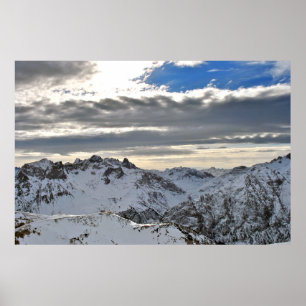 Poster Lech am Arlberg Alpes autrichiennes Autriche Poste