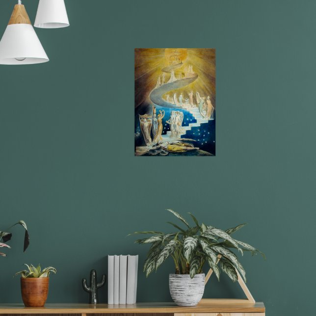 Poster L'échelle de Jacob par William Blake (Salon 1)