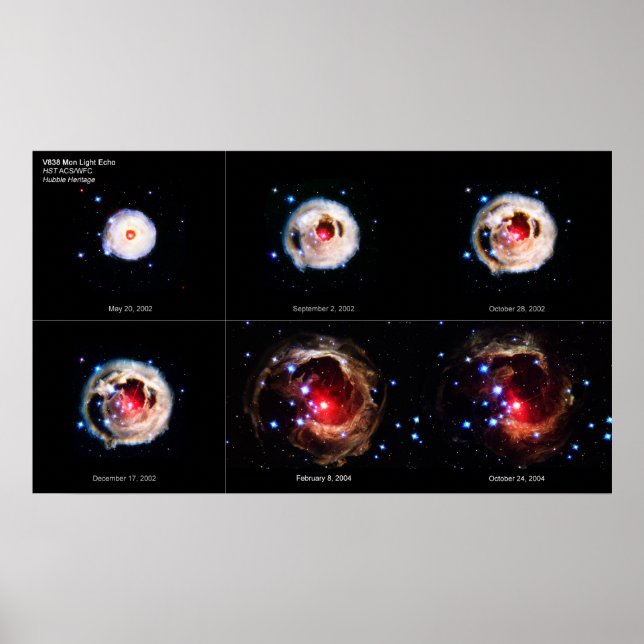 Poster L'Echo Lumière Étendue de Red Supergiant Star (Devant)