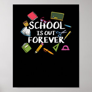 Poster L'école est dehors pour toujours - Retraite scolai