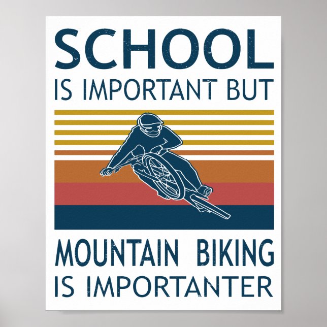 Poster L'École Est Importante - Le VTT Est Important (Devant)