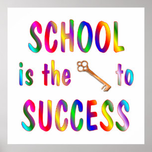 Poster L'école est la clé du succès