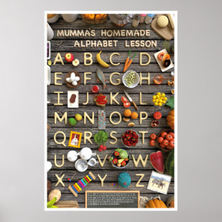 Poster Leçon Alphabet maison de maman