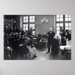 Poster Leçon avec docteur Charcot chez le Salpetriere