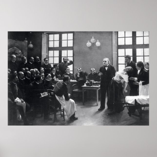 Poster Leçon avec le docteur Charcot à la Salpetrière (Devant)
