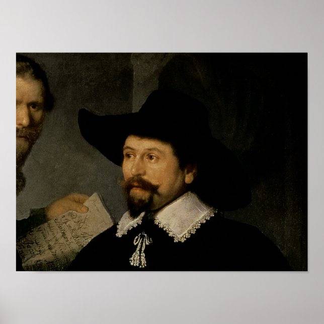 Poster Leçon d'anatomie du Dr Nicolaes Tulp, 1632 (Devant)