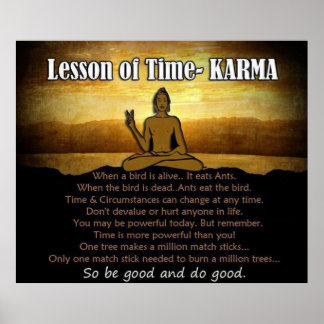 Poster Leçon du temps ~ KARMA