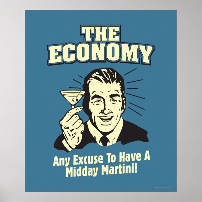Poster L'économie : Martini de midi (Devant)