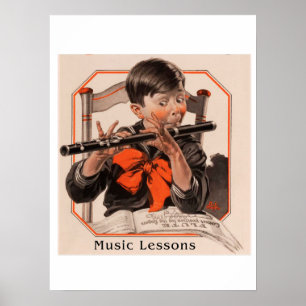 Poster Leçons de musique