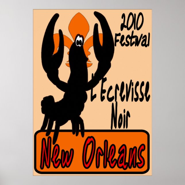 Poster L'Ecrevisse Noir (Devant)