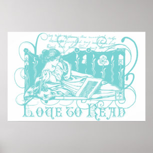 Poster Lecteur Art Nouveau