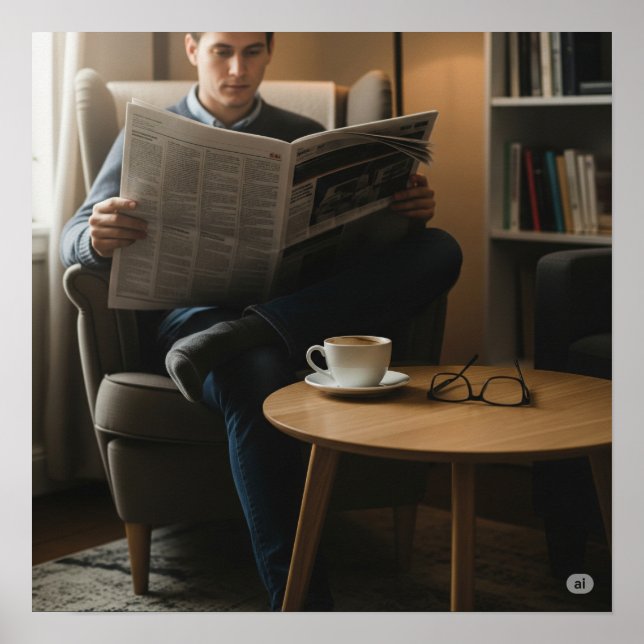 Poster Lecteur d'actualités contemplatives (Devant)