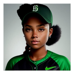 Poster Lecteur de softball américain