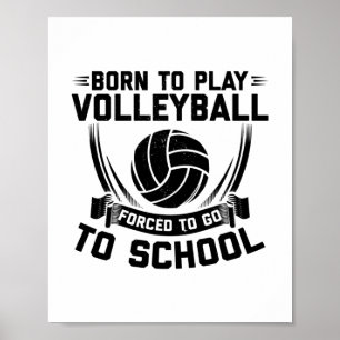 Poster Lecteur de volley-ball, Discours Cadeau Sport Co