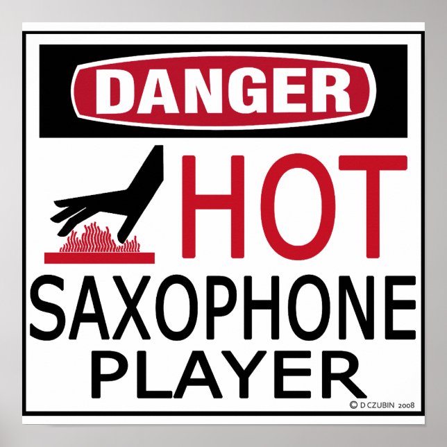 Poster Lecteur Hot Saxophone (Devant)