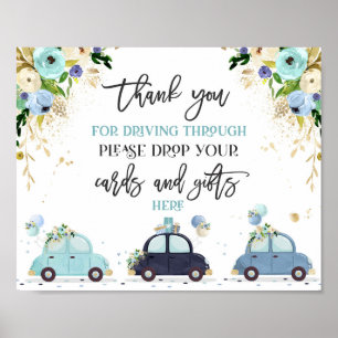 Poster Lecteur Par Cartes Baby showers Cadeaux Signal Flo