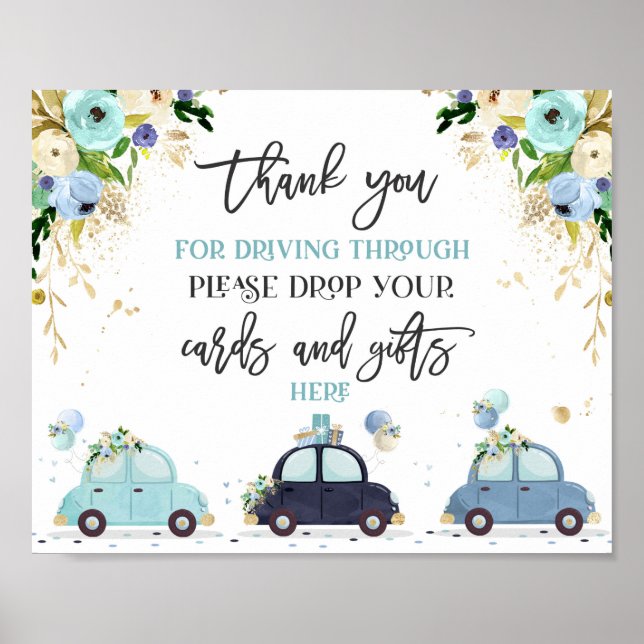 Poster Lecteur Par Cartes Baby showers Cadeaux Signal Flo (Devant)