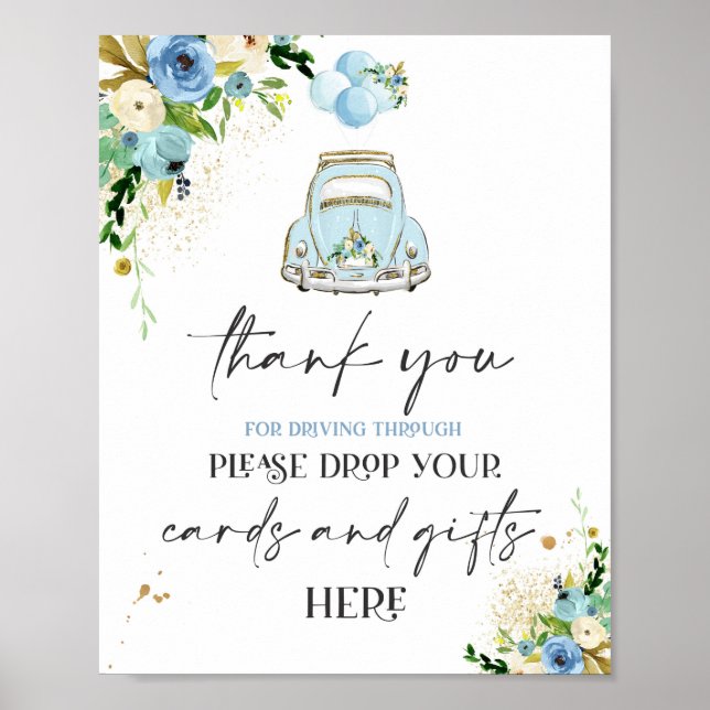 Poster Lecteur Par Cartes Baby showers Cadeaux Signal Flo (Devant)