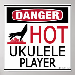 Poster Lecteur Ukulele Hot