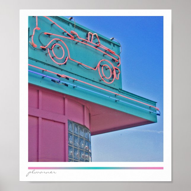 Poster Lecteur vintage (Devant)