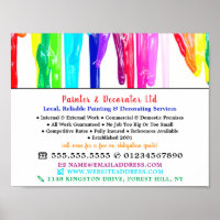 Lecteurs de peinture multicolores, Peintre & Décor