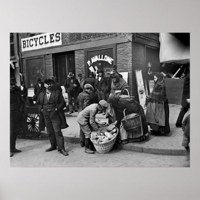 Poster Lecteurs italiens de pain : 1900 (Devant)