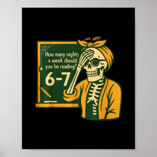Poster Lecture 67 Mème Professeur d'anglais Drôle 67 Amou