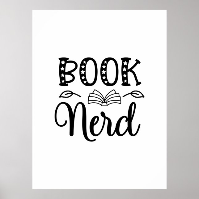 Poster Lecture Art Book Nerd (Devant)