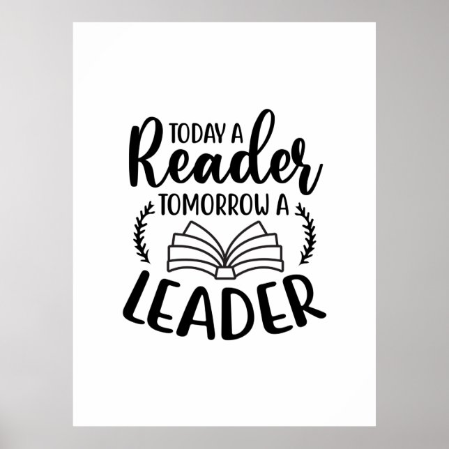 Poster Lecture Art Today Un Lecteur Demain Un Leader (Devant)