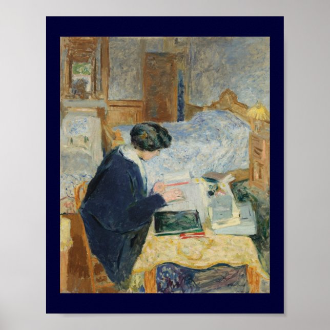 Poster Lecture au bord du lit (Devant)