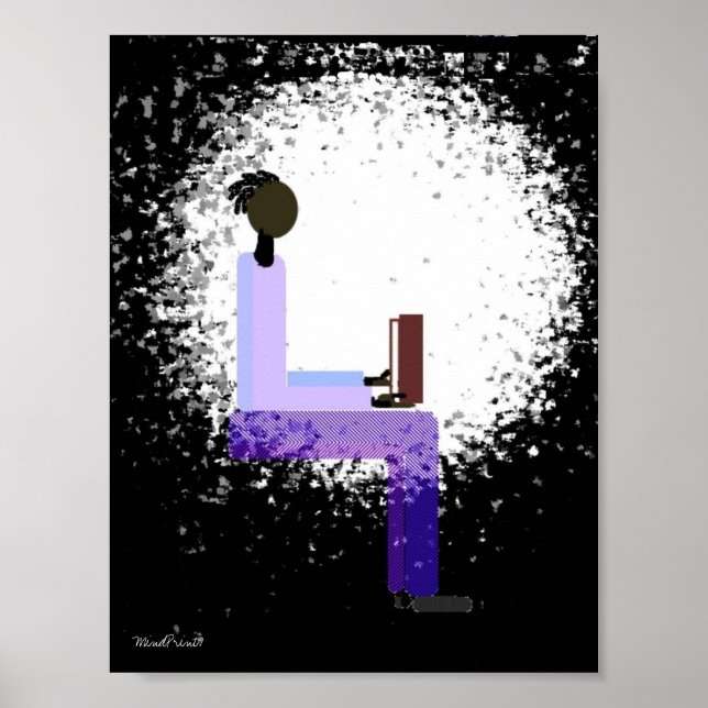 Poster Lecture dans la lumière de fenêtre (Devant)