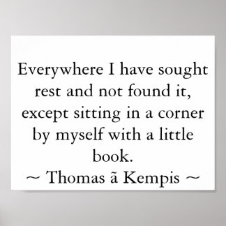 Poster Lecture dans un coin