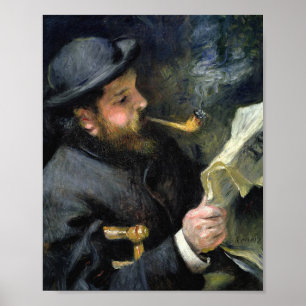Poster Lecture de Claude Monet - Pierre Auguste Renoir