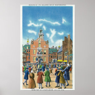 Poster Lecture de la Déclaration d'indépendance