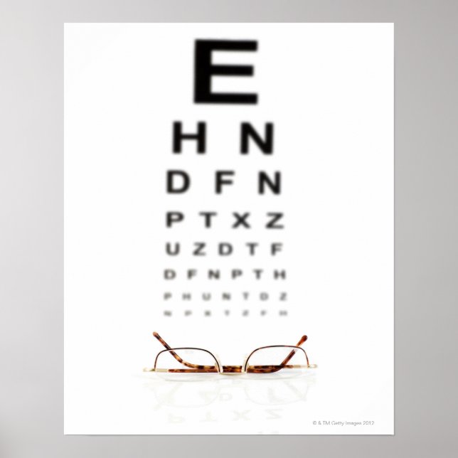 Poster Lecture de lunettes (Devant)