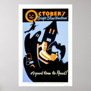 Poster Lecture d'Halloween 1937 WPA