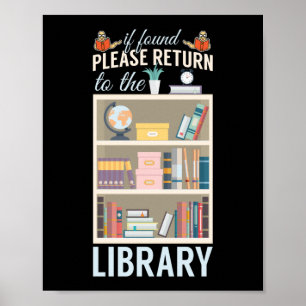 Poster Lecture Du Livre Si Trouvé S'Il Vous Plaît Retourn