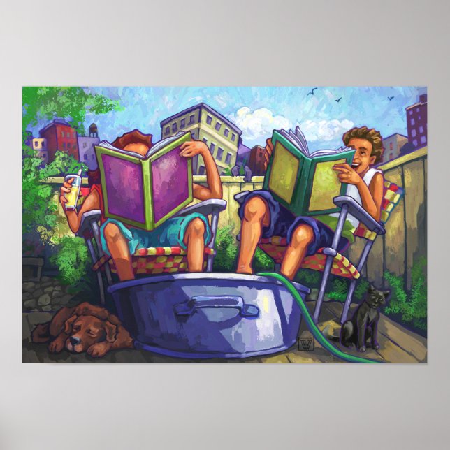 Poster Lecture en été (Devant)