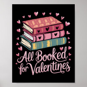 Poster Lecture Professeur Valentines Jour Tout Réservé Po
