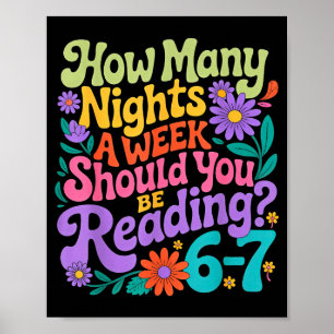 Poster Lecture Six Seven Mème Amoureux de Livre 67 Enseig