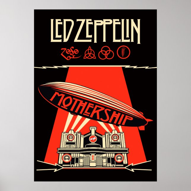Poster led zeppelin album cover (Devant)
