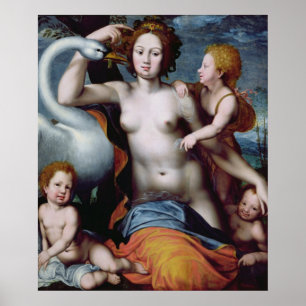 Poster Leda et le cygne