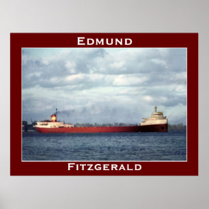 Poster L'Edmund Fitzgerald sur la rivière St. Clair