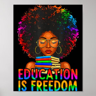 Poster L'éducation à l'histoire noire est la liberté des 