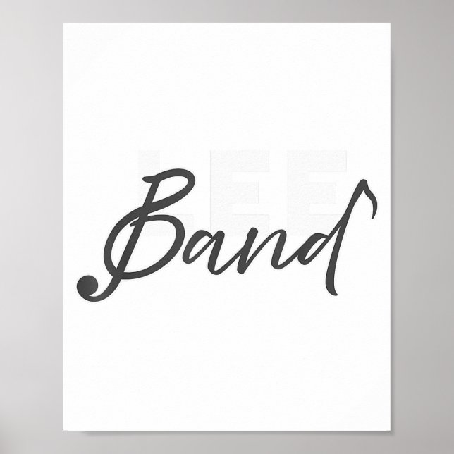 Poster Lee Band Booster New Logo Red Only  (Devant)